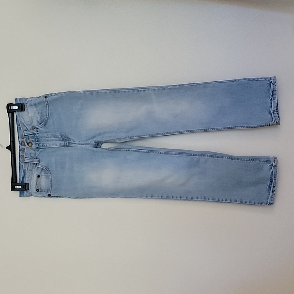 Seventy Seven Faded Light Blue Straight Blue Jeans 12